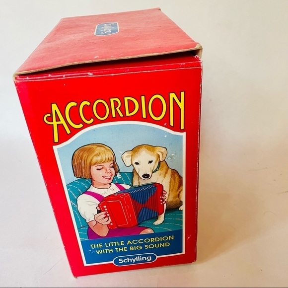 Schylling Small Vintage VTG Child Learning Accordion with Box - Picture 3 of 6